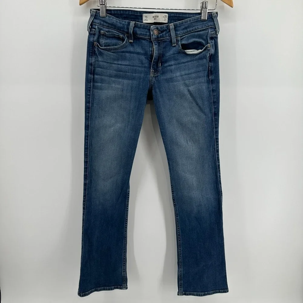 Hollister Jeans Womens 7S (28x31) Blue Denim Bootcut Leg 5-Pocket Outdoor